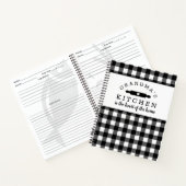 バッファロープレイド祖母のキッチンレシピ本 ノートブック (内部)