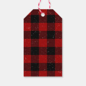 バッファロープレイド雪だるま ギフトタグ (裏面)