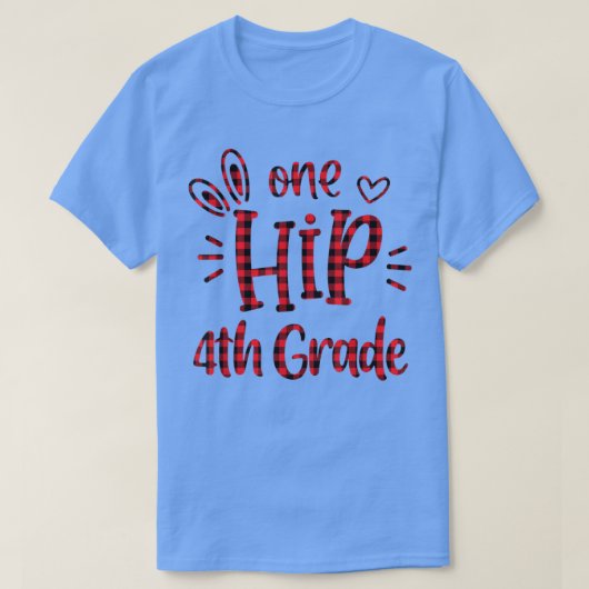 バッファロープレイド1お尻4年生バニーイースト Tシャツ (デザイン正面)