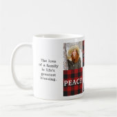 バッファロープレイド3写真とメッセージ コーヒーマグカップ (左)