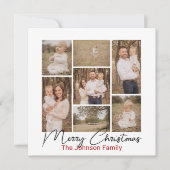 バッファロープレイド7写真クリスマスカード シーズンカード (正面)