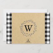 バッファロープ素朴レイドモノグラムリースフォト シーズンカード (裏面)