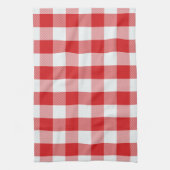 バッファロープ赤と白レイドキッチンタオル キッチンタオル (縦)