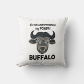 バッファローヘッドバイソン動物バッファロー クッション (正面)