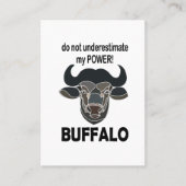 バッファローヘッドバイソン動物バッファロー 名刺 (正面)