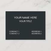 バッファローヘッドバイソン動物バッファロー 名刺 (裏面)