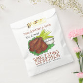 バッファローホットチキンウィングウィング食べ物の競争 フェイバーバッグ (封をした状態)