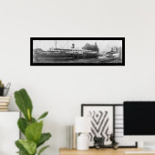 バッファローボート波止場, NY写真1909 ポスター (ホームオフィス)