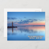 バッファローメインライトハウスバッファロー – New York Postcar シーズンポストカード (正面/裏面)