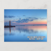 バッファローメインライトハウスバッファロー – New York Postcar シーズンポストカード (正面)