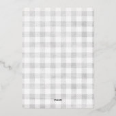 バッファローメリー・プレイド・フォイル・ホールの明るい写真 箔シーズンカード (裏面)