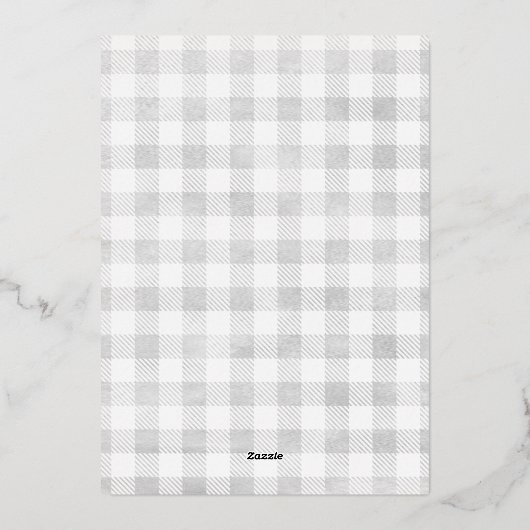 バッファローメリー・プレイド・フォイル・ホールの明るい写真 箔シーズンカード (裏面)