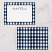 バッファローモダンプレイド名前をカスタムするパーソナル ノートカード (正面/裏面)