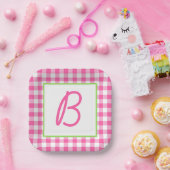 バッファローモノグラムのプレイド ペーパープレート (パーティー)