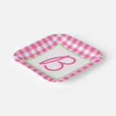 バッファローモノグラムのプレイド ペーパープレート (傾斜あり)