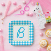 バッファローモノグラムのプレイド ペーパープレート (パーティー)