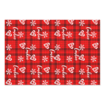 バッファローラブハート雪パーソナライズされた片