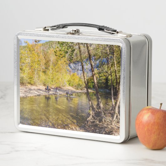 バッファローリバー弁当箱を横切る メタルランチボックス (インサイチュ)