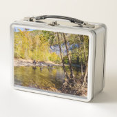 バッファローリバー弁当箱を横切る メタルランチボックス (正面)