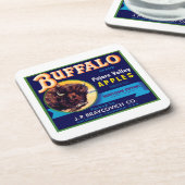 バッファローリンゴ コースター (左側)