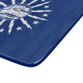 バッファロー国旗(ニューヨーク市州) カッティングボード (角)