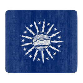 バッファロー国旗(ニューヨーク市州) カッティングボード