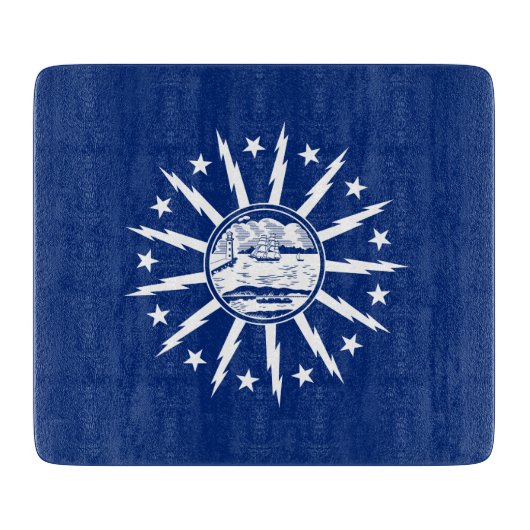 バッファロー国旗(ニューヨーク市州) カッティングボード (正面)