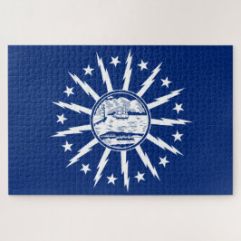 バッファロー国旗(ニューヨーク市州) ジグソーパズル