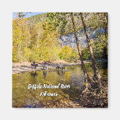 バッファロー川の四角い磁石を横切る マグネット (正面)