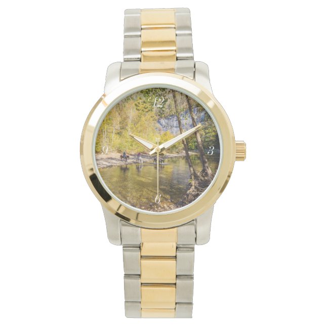バッファロー川を渡る 腕時計 (正面)
