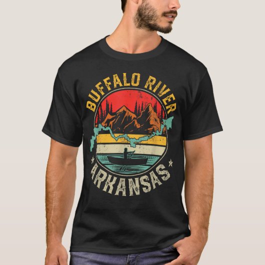 バッファロー川アーカンソー州立公園 川 Tシャツ (正面)