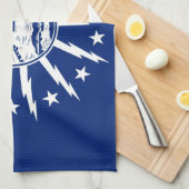 バッファロー市旗統一された州アメリカニューヨーク キッチンタオル (四つ折り)