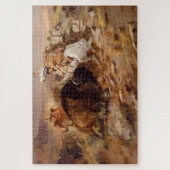 バッファロー狩り先住民アメリカンハンターズ ジグソーパズル (縦)