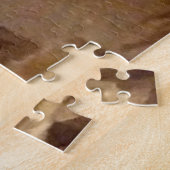 バッファロー狩り先住民アメリカンハンターズC Mラッセル ジグソーパズル (側面)