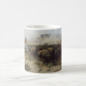 バッファロー狩りNo. 26 by CMラッセル、ヴィンテージインディアン コーヒーマグカップ (中央)