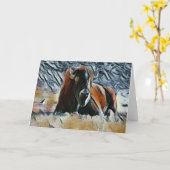 バッファロー空白の内側グリーティングカード カード (黄色い花)