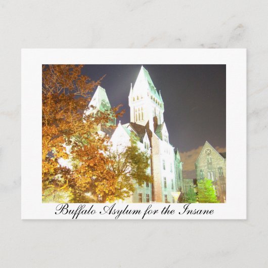 バッファロー精神病院 ポストカード (正面)