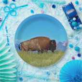 バッファロー紙プレート ペーパープレート (パーティー)