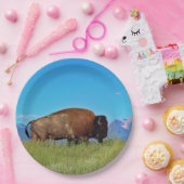 バッファロー紙プレート ペーパープレート (パーティー)