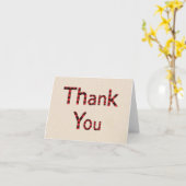 バッファロー素朴プレイドサンキューカード カード (黄色い花)