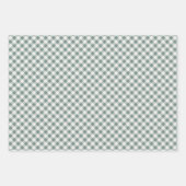 バッファロー素朴プレイドチェックパターン ラッピングペーパーシート (正面3)