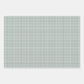 バッファロー素朴プレイドチェックパターン ラッピングペーパーシート (正面2)