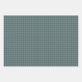 バッファロー素朴プレイドチェックパターン ラッピングペーパーシート (正面2)