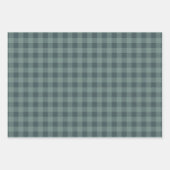 バッファロー素朴プレイドチェックパターン ラッピングペーパーシート (正面)