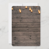 バッファロー素朴プレイドディアー〔雄ジカの〕枝角婚約パーティ 招待状 (裏面)