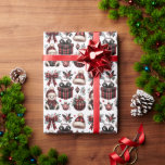 バッファロー素朴プレイドRe & Black Christmas Decor ラッピングペーパー<br><div class="desc">この愛らしい赤と黒のバッファローのプレイドのクリスマスデコールクリップアートセットと素朴で居心地の良い休日touchを追加。このコレクション魅力的には、フェスティバルの冬の帽子にテディベア、美しい贈り物、弓、ホリのスリ包まれたグ、クラシックのオーナメントが含まれ、いずれも時代を超越したバッファローのチェックパターンでスタイリングされている。</div>