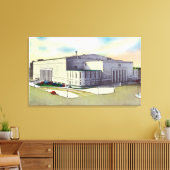 バッファロー記念碑の外観 キャンバスプリント (インサイチュ (リビング))