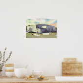 バッファロー記念碑の外観 ポスター (キッチン)