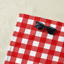 バッファロー赤と白チェックのプレイド