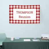 バッファロー赤と白チェック懇親会パーティー 横断幕 (トレードショー)